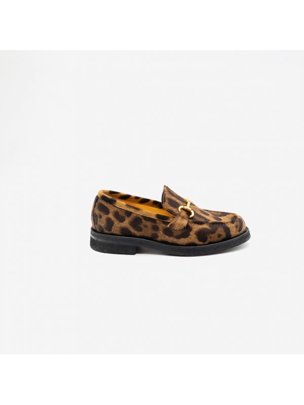 MARA BINI Mocassino cavallino con morsetto oro Maculato MARA BINI Mocassino cavallino con morsetto oro Maculato