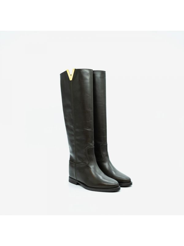 VIA ROMA 15 Stivale a tubo Testa di moro