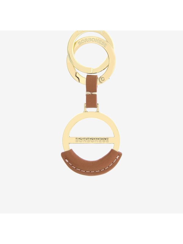 BORBONESE Portachiave vite "b" Cuoio