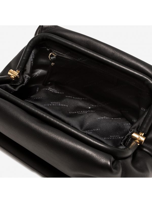 GIANNI CHIARINI "Colette" grande con catena Nero