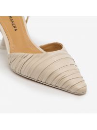 HALMANERA Chanel tacco 60 con cinturino Panna