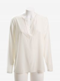PESERICO Blusa seta scollo a V Bianco