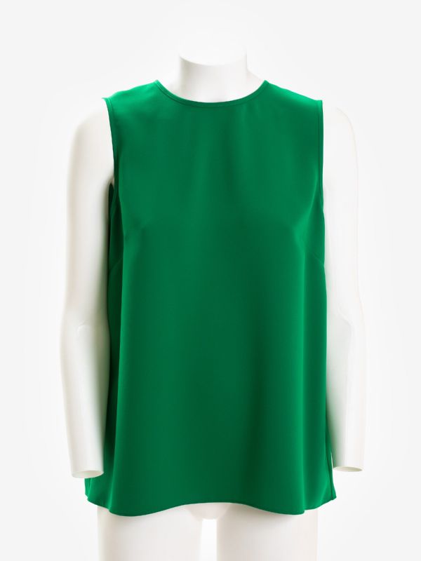 P.A.R.O.S.H. Blusa smanicata Verde P.A.R.O.S.H. Blusa smanicata Verde