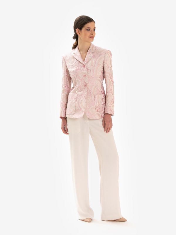 P.A.R.O.S.H. Pantalone largo cady Panna