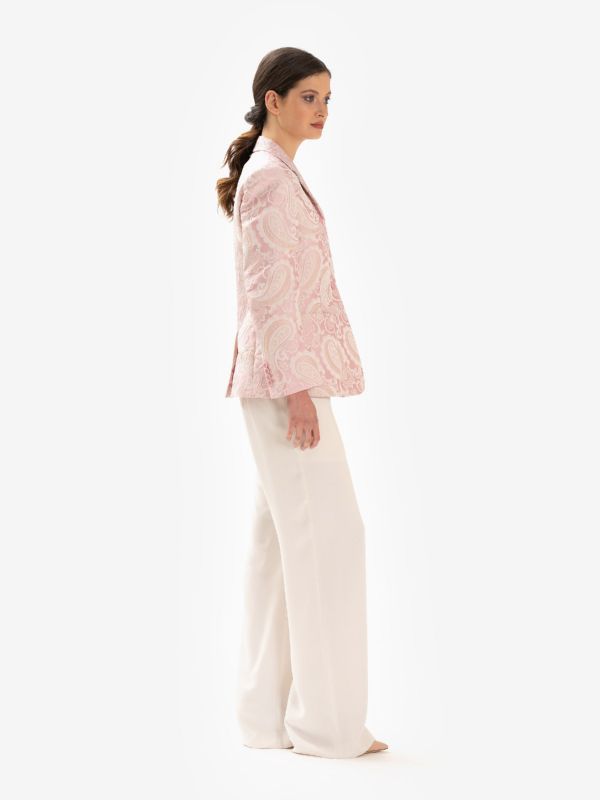 P.A.R.O.S.H. Pantalone largo cady Panna