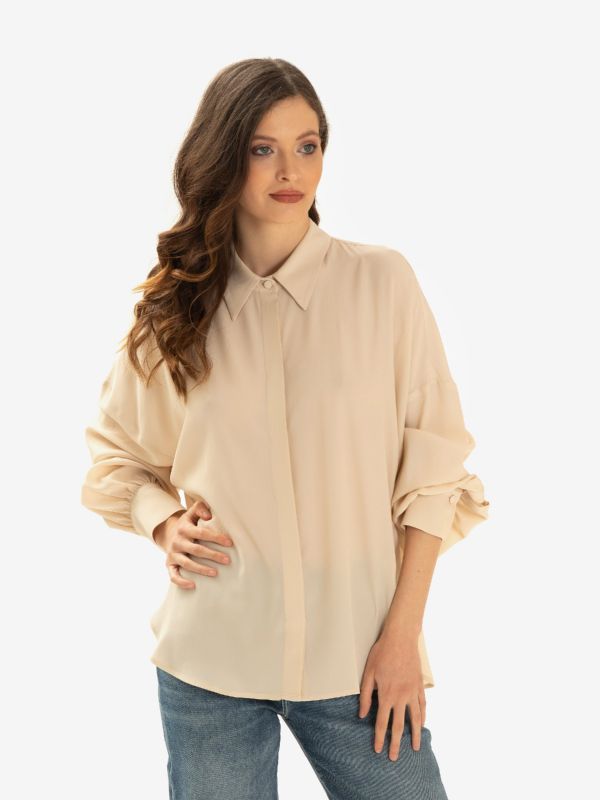 ERIKA CAVALLINI Camicia seta m/l Panna ERIKA CAVALLINI Camicia seta m/l Panna
