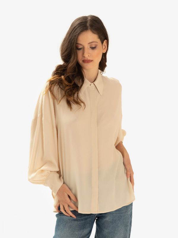 ERIKA CAVALLINI Camicia seta m/l Panna ERIKA CAVALLINI Camicia seta m/l Panna