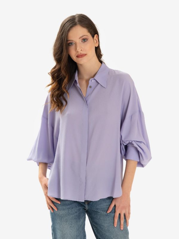 ERIKA CAVALLINI Camicia seta m/l Glicine ERIKA CAVALLINI Camicia seta m/l Glicine