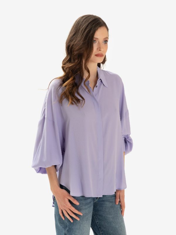 ERIKA CAVALLINI Camicia seta m/l Glicine ERIKA CAVALLINI Camicia seta m/l Glicine