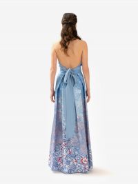 NICOLA D'ERRICO Top scollo americana celeste NICOLA D'ERRICO Top scollo americana celeste