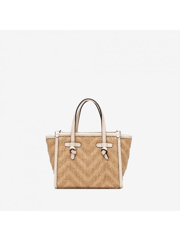 GIANNI CHIARINI "Miss Marcella" bordo panna Paglia