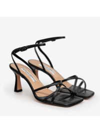 FRANCESCO SACCO Sandalo tc 70 incrocio + cinturino pelle Nero