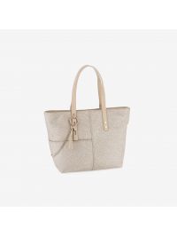 BORBONESE Borsa shopping large nylon Beige