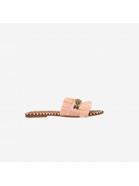 DE SIENA Ciabattina raffia Cipria