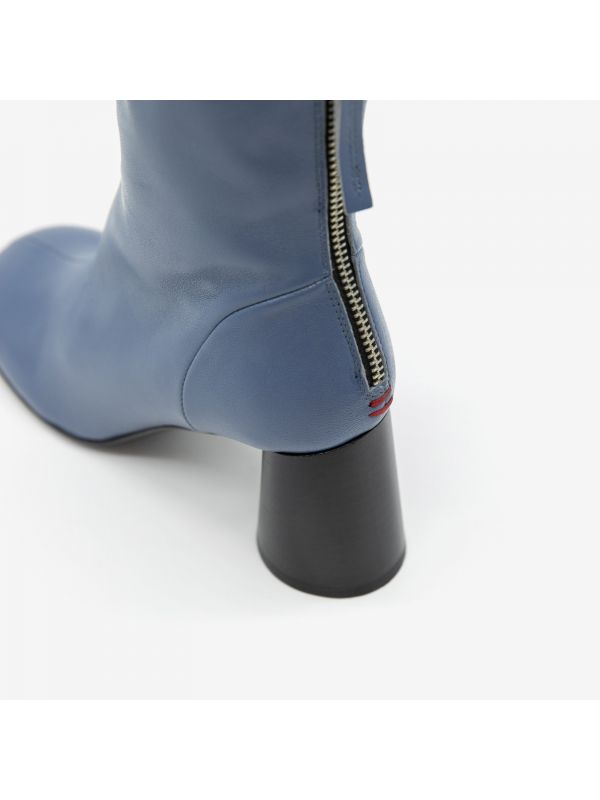 HALMANERA Stivaletto pelle tacco 70 Celeste HALMANERA Stivaletto pelle tacco 70 Celeste