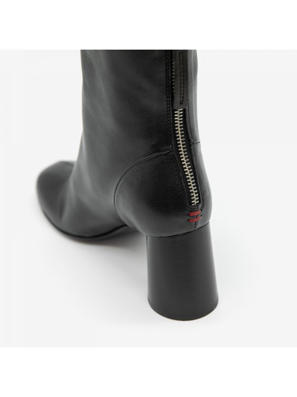 HALMANERA Stivaletto pelle tacco 70 Nero HALMANERA Stivaletto pelle tacco 70 Nero