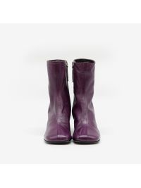 HALMANERA Stivaletto tacco 50 pelle Bordeaux