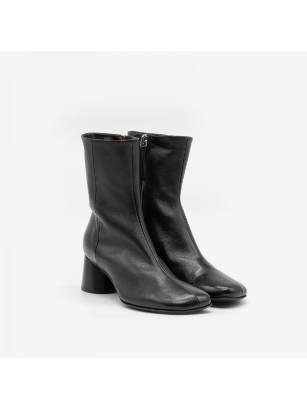 HALMANERA Stivaletto tacco 50 pelle Nero HALMANERA Stivaletto tacco 50 pelle Nero