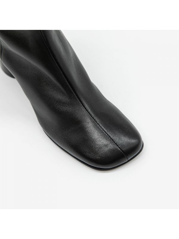 HALMANERA Stivaletto tacco 50 pelle Nero HALMANERA Stivaletto tacco 50 pelle Nero