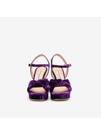 FRANCESCO SACCO Sandalo plateau tacco 10 velluto Viola FRANCESCO SACCO Sandalo plateau tacco 10 velluto Viola