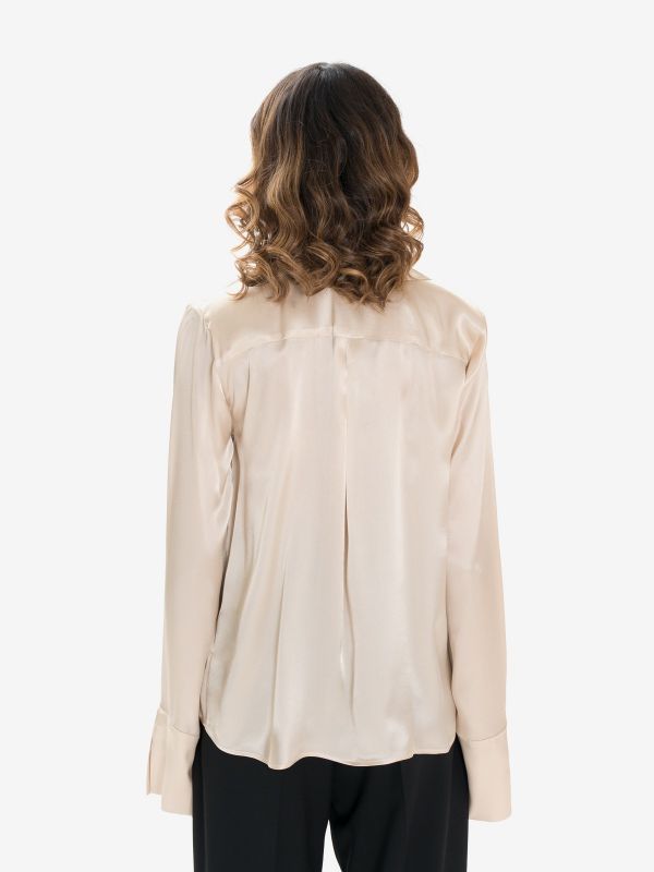 FEDERICA TOSI Camicia satin/seta Avorio
